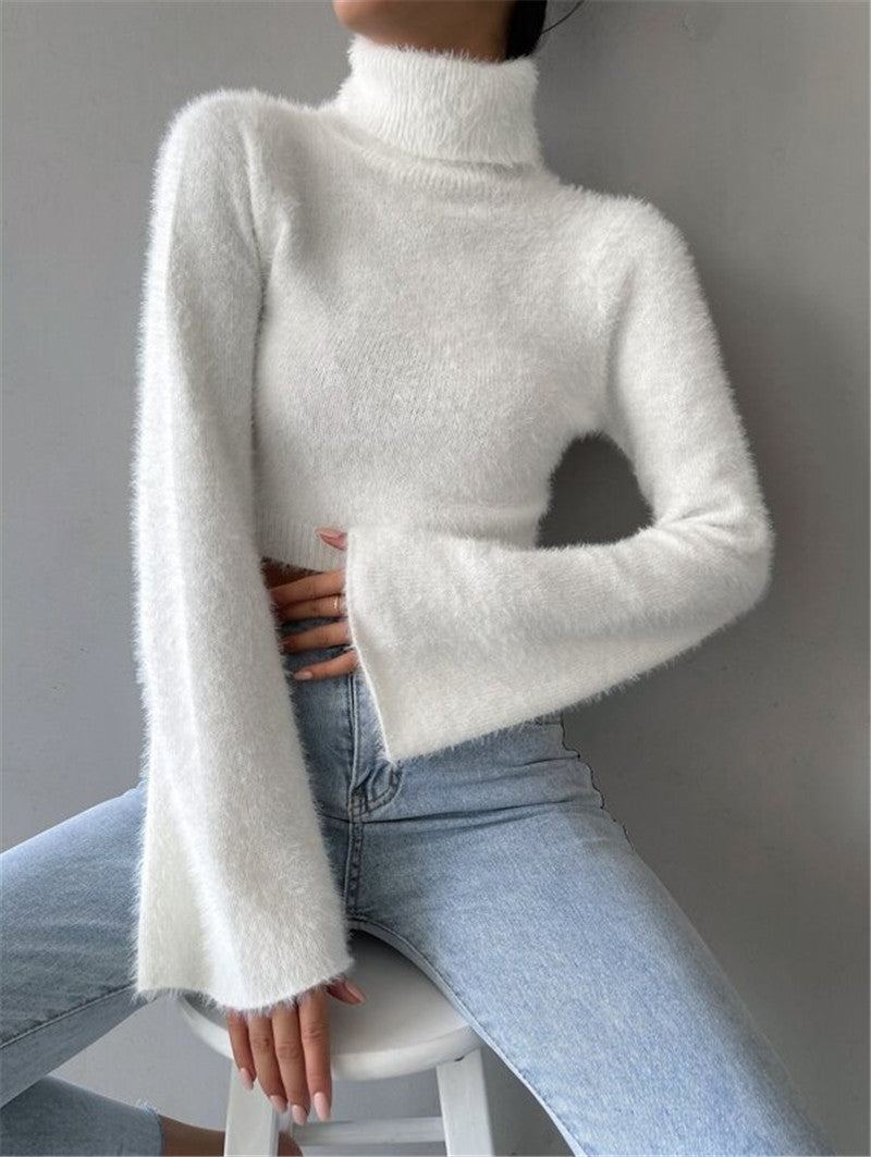 Eleganter Rollkragenpullover für Damen